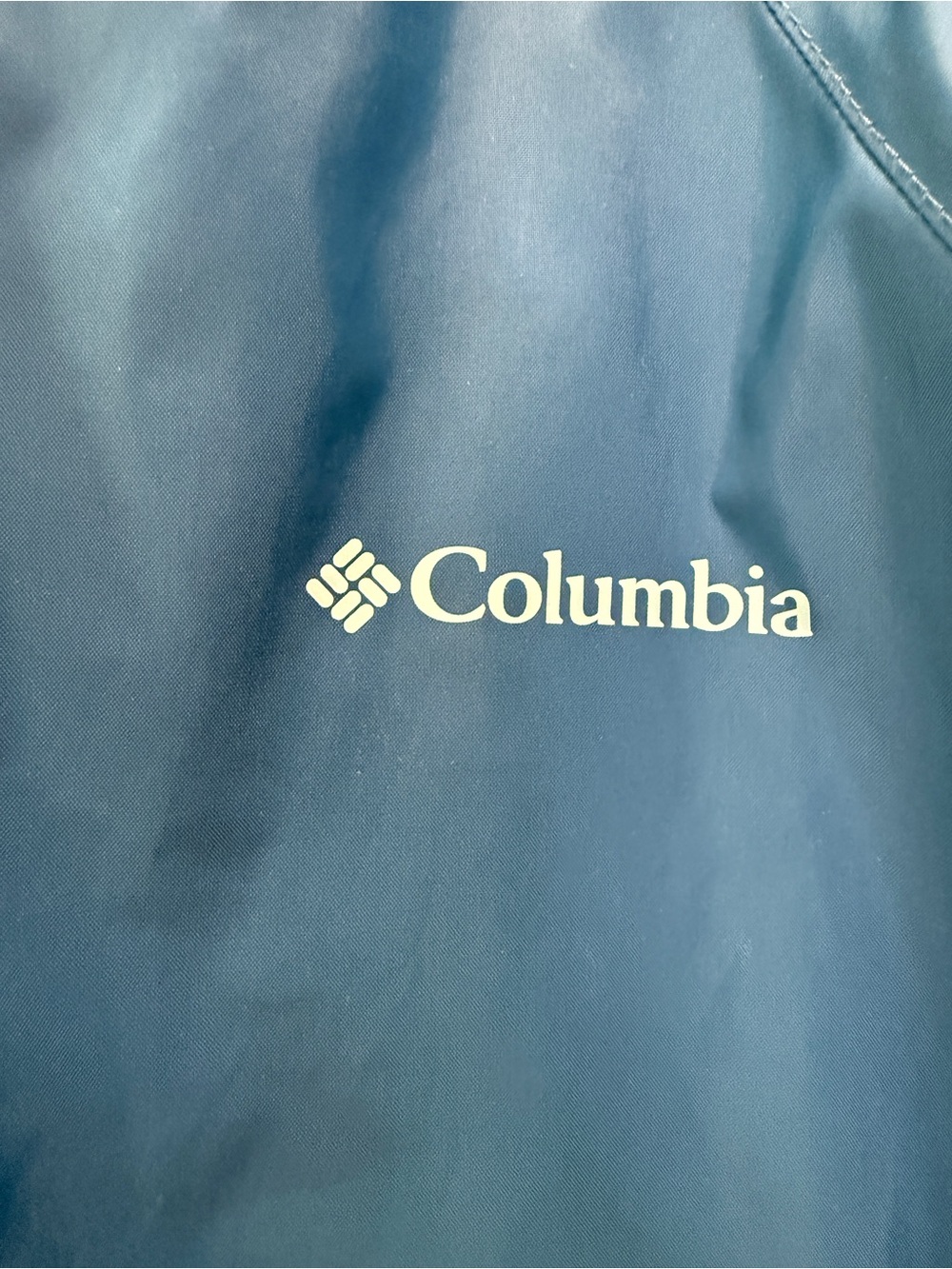 Columbia Blue Hooded Rain Jacket Lined Women’s XL - Picture 4 of 14